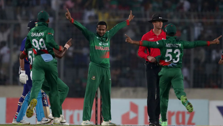 Read more about the article শ্বাসরুদ্ধকর ম্যাচ জিতে সিরিজ নিশ্চিত টাইগারদের