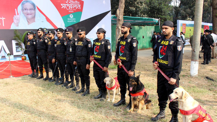 Read more about the article আ.লীগের সম্মেলন ঘিরে নিশ্ছিদ্র নিরাপত্তা