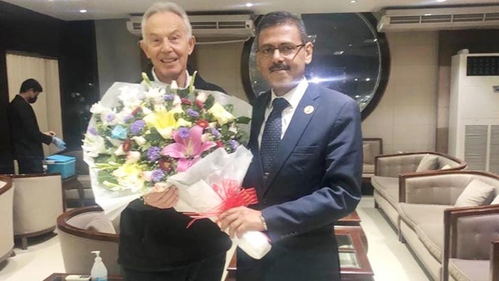 Read more about the article দুই দিনের সফরে ঢাকায় সাবেক ব্রিটিশ প্রধানমন্ত্রী টনি ব্লেয়ার