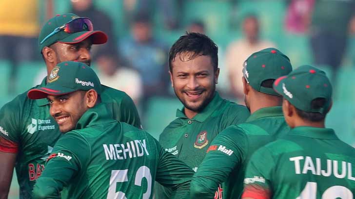 Read more about the article সাকিবের রেকর্ড গড়া ম্যাচে বাংলাদেশের জয়