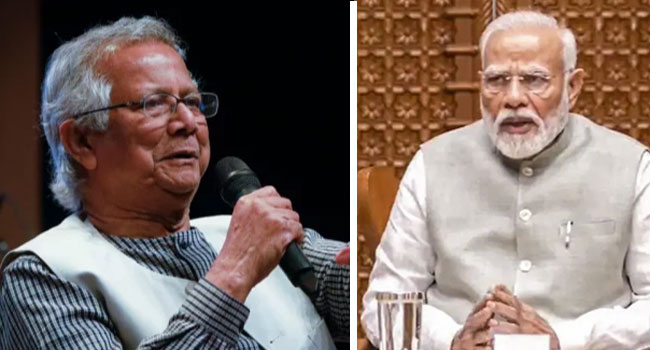 Read more about the article সংখ্যালঘুদের ওপর হামলার খবর অতিরঞ্জিত : মোদির সাথে ফোনালাপে ইউনূস