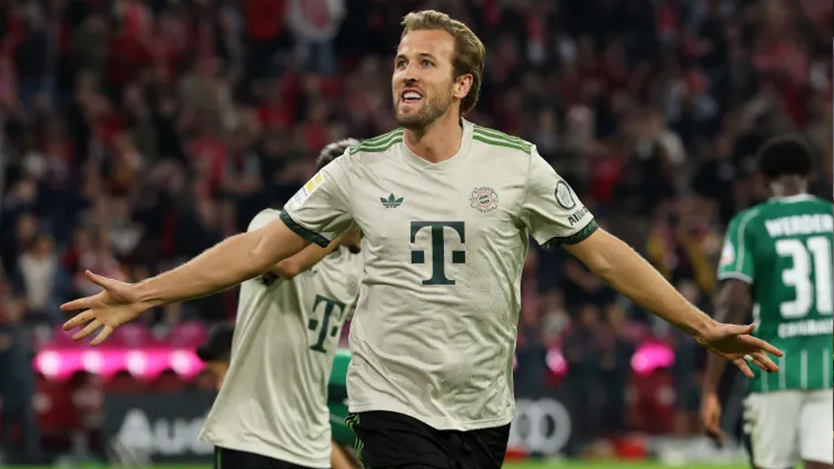 Read more about the article হেরি কেইনের জোড়া গোলে বড় জয় বায়ার্নের