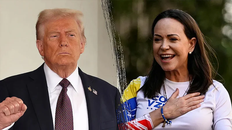 Read more about the article ট্রাম্পকে নোবেল পুরস্কারের মেডেল ‘উপহার’ দিলেন মাচাদো